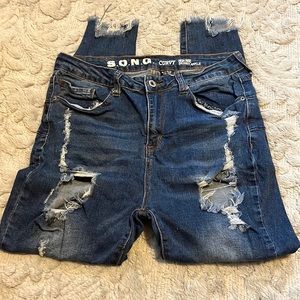 Song curvy high rise ankle jeans